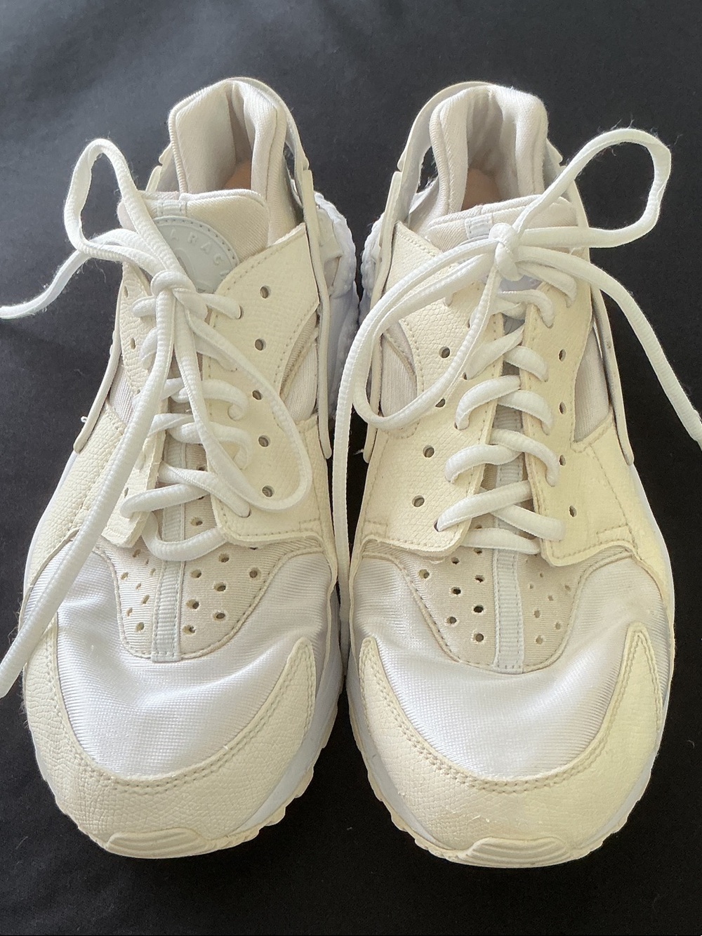 Nike Huarache - Women’s Neutral Cream and White Running Sneakers